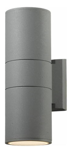 Aplique De Pared Exterior Doble E27 Stafford 26cm Gris