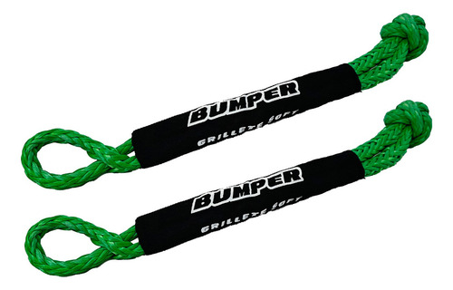 Soga Linga Remolque Camioneta Grillete Soft 18 Toneladas X 2 Color Verde