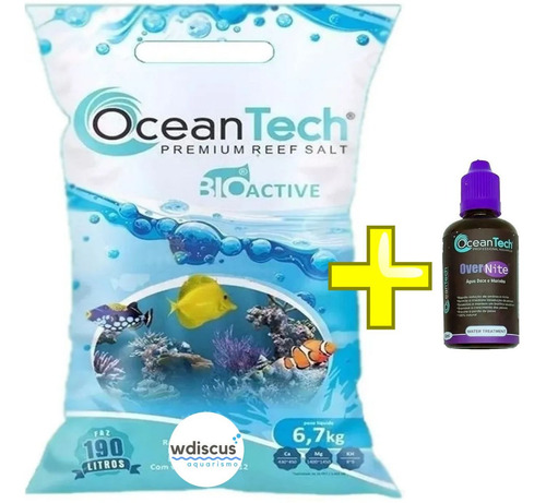 Oceantech Sal Marinho Sps Reef Salt 6,7kg + Brinde