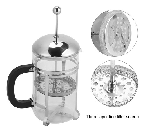 Cafetera Individual Prensa Francesa 800ml De Vidrio