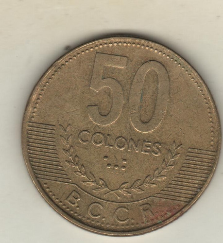 Costa Rica Moneda De 50 Colones Año 1997 Km 231 - Xf-