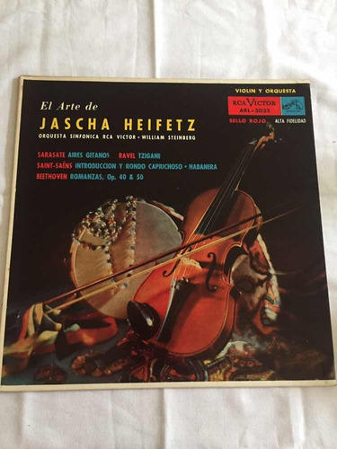 Jascha Heifetz El Arte De Rca Victor Disco Vinilo Lp