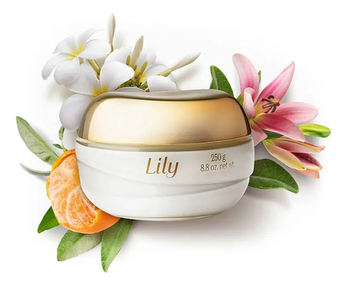 Creme Acetinado Hidratante Desodorante Corporal Lily, 250g