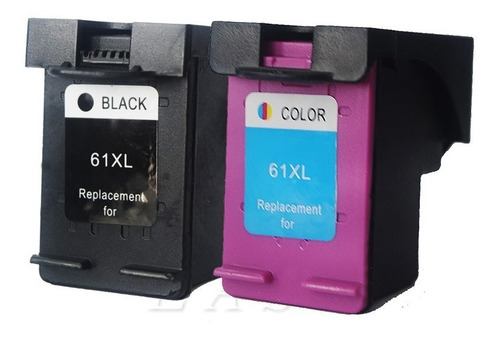 Kit Cartucho Compatível 61 61xl Preto + Colorido