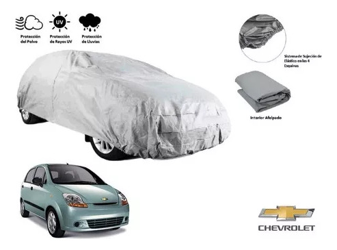 Cubierta Funda Cubreauto Afelpada Chevrolet Matiz 2011-2012
