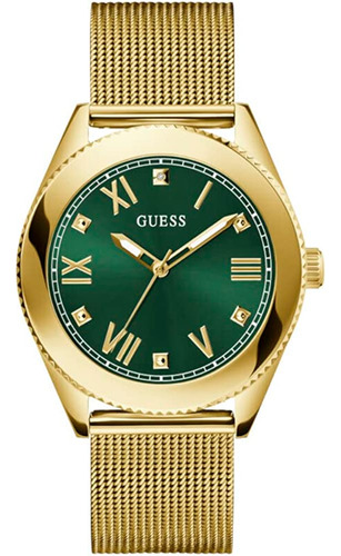 Reloj Guess Para Hombre De 44 Mm - Pulsera Gold Tone Gold To