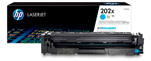 Toner Hp 202x Cf501x Cyan Lj Pro M254 2.5 K Pgs