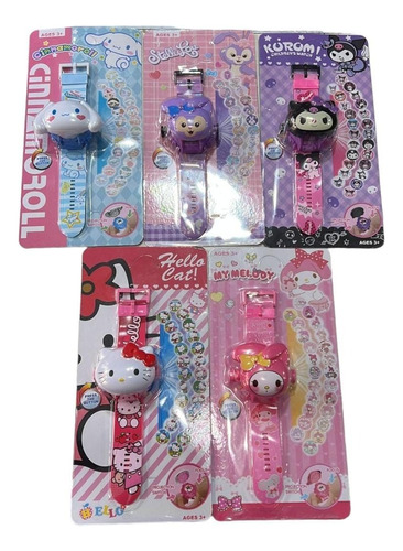 Juguete Reloj Hello Kitty Sanrio Con Proyector Kuromi