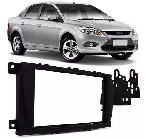 Marco para Estéreo Ford Focus 2009 A 2013 de 2 pulgadas, color negro Piano 4065