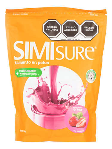 Dieta Polimerica Simisure Polvo Fresa Sobre 462 G