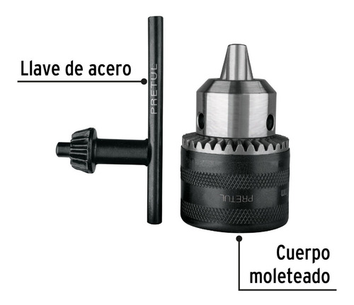 Broquero De 1/2 Con Llave, Pretul. 27038