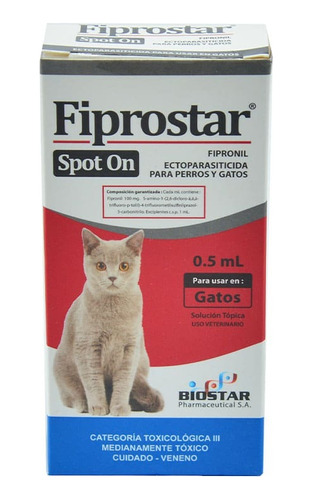 Fiprostar Spont On Ectoparasiticida Para Gato 0.5 Ml