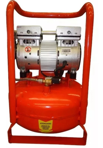 Imagen 6 de 10 de Compresor Aire 1hp Sin Aceite Ni Ruido Odontologico Lusqtoff