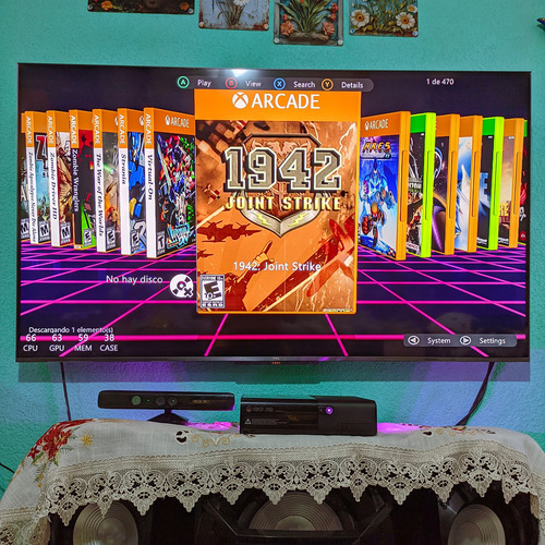 Xbox 360 Slim E Rgh Con 1tb De Juegos Morado