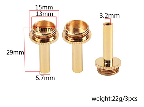 Trompeta Bb Tornillos De Piezas De Reparación X3 Pieza De
