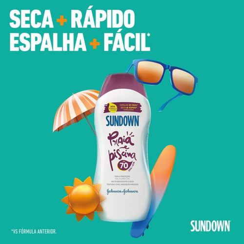 Kit Protetor Solar Sundown Fps70 200ml E Gel Pós Sol 140g