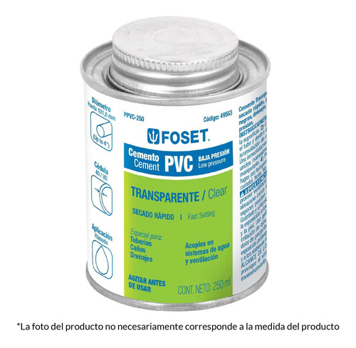 Cemento Pvc Bote 500 Ml 49564 4 Pz