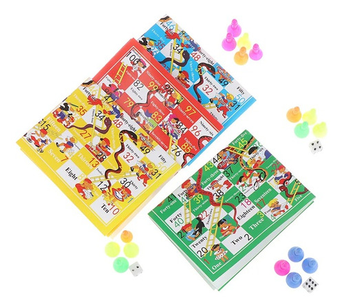 80 Juego De Mesa Serpientes Y Escaleras Premio Bolo Regalo