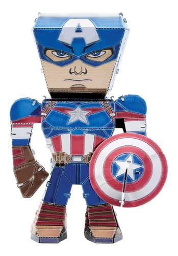 Rompecabezas Marvel Metálico 3d Capitan America 