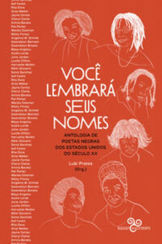 Voce Lembrara Seus Nomes - Antologia De Poetas, De Prates, Lubi (org.). Editora Bazar Do Tempo, Capa Mole Em Português