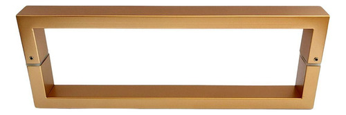 Puxador Duplo Para Porta Df905 60cm Douradofosco Italy Line
