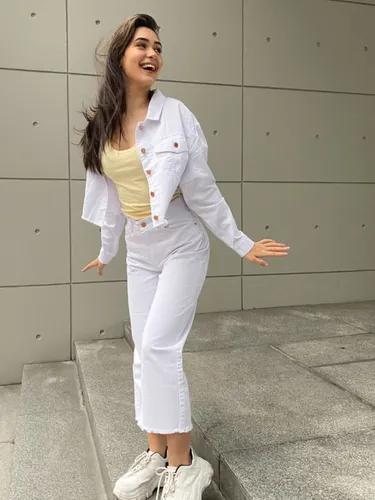Jean culotte blanco sale