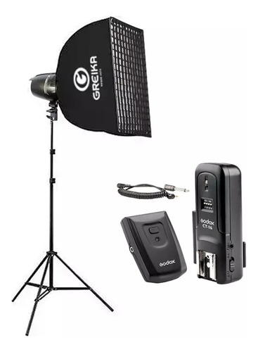 Kit Iluminação Estúdio Odontológica 250w Com Softbox 40x40