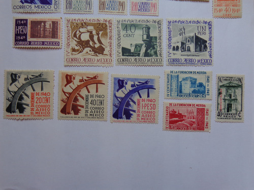 México Sc. C91 // C119, Año 1939/42, Feria New York Y Varias (Usado)