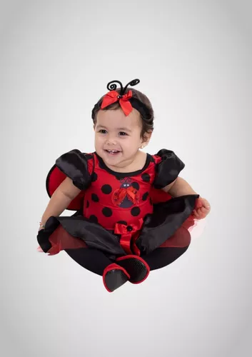  IDOPIP Traje de primer cumpleaños de mariquita de vaca y abeja  para bebé y niñas, con mangas con vuelo, falda tutú, diadema, lazo para  disfraz, disfraz, Vaca Rosa - 1/2 Cumpleaños 