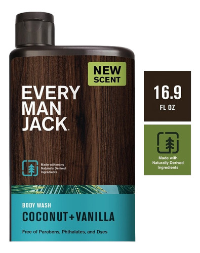 Every Man Jack Jabon Liquido Corporal Coco Y Vainilla 500 Ml