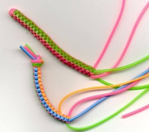 24 Cordon De Plastico Para Tejer Pulsera Juguete Premio May