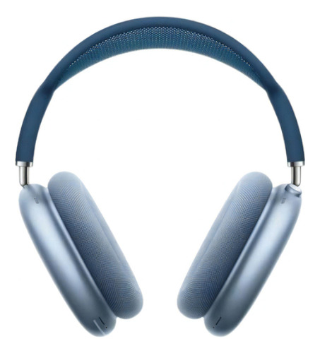 Fone De Ouvido Over-ear Gamer Sem Fio Bluetooth P9 Max Air Cor Azul-celeste Luz Azul