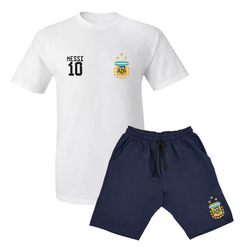 Remera + Short - Argentina Afa - Escudo / Logo / Futbol