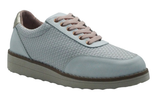 Tenis Sneakers Para Dama En Piel, Con Plantilla Memory Form
