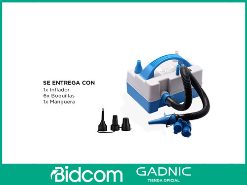 Inflador Compresor De Globos Bomba Eléctrica