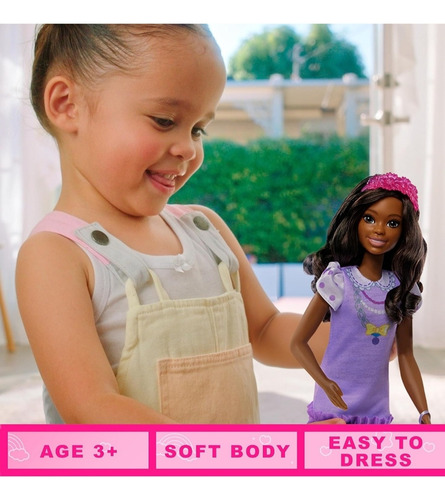 Barbie Mi Primera Barbie Muñeca Cabello Negro Con Puddle