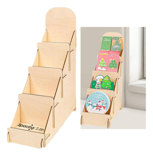 Expositor De Tarjetas De Felicitación Navideñas, Expositor
