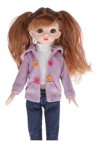 Imagem 9 de 10 de Menina Bebê Bola Conjunta Boneca Criança Brinquedo M