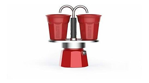 Bialetti Mini Express Color, Set Of 2 Cups + 2 Shot Glasses,