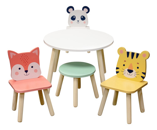 Juego De Mesa Y Silla De Animales Para Niños, Mesa Para Ni.