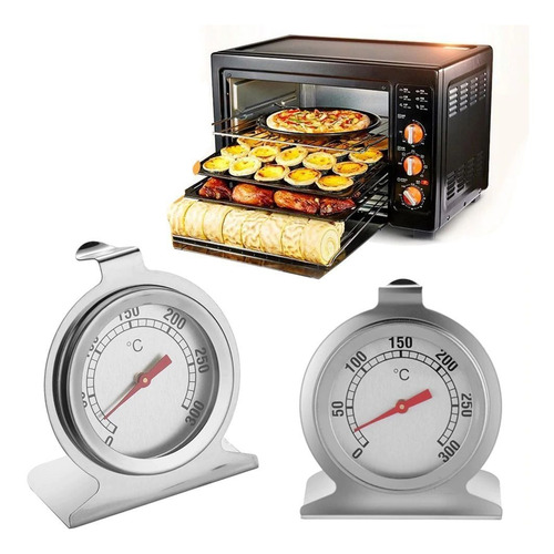 Imagen 5 de 8 de Termometro De Cocina Para Horno Temperatura 50 A 300°c