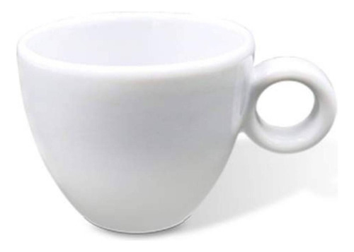 Taza Expresso De 80cc De Porcelana Blanco Wellington