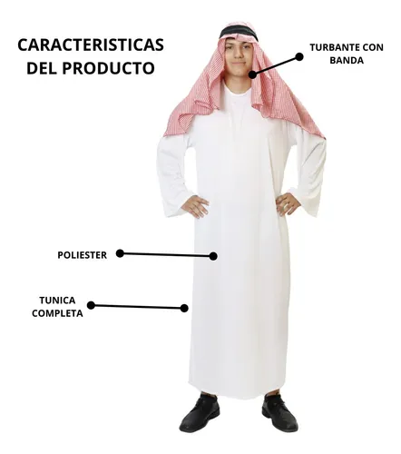 Disfraz Arabe Jeque Clasico Adulto Hombre - $ 890