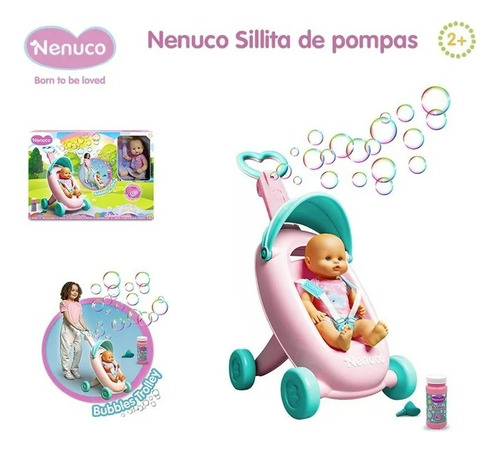 Muñeca Nenuco Sillita De Burbujas 35 Cm
