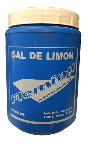 Imagen 2 de 5 de Sal De Limón En Polvo Fleming 1 Kg Blanqueador Maderas Mm