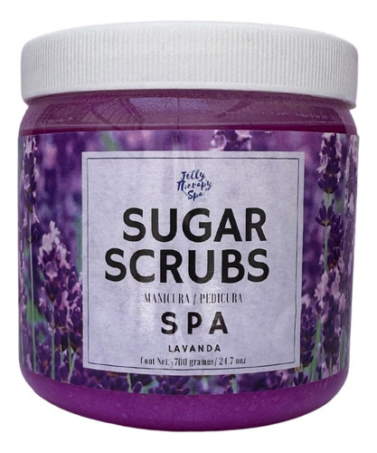  Exfoliante Sugar Scrubs Spa Lavanda 700g Pedicura Manicura