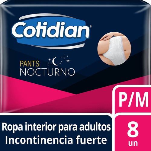 Pants Nocturnos Cotidian Incontinencia Fuerte 8 Un P/m