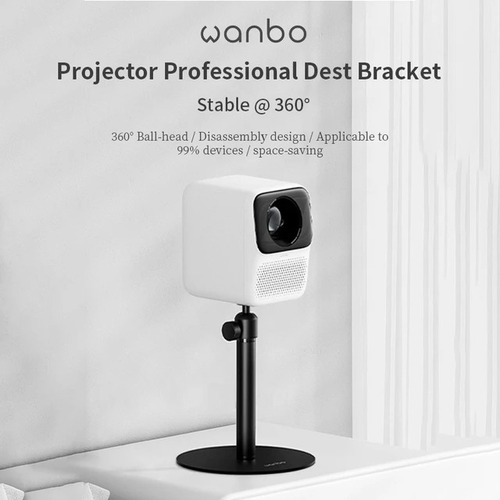 Suporte De Projetor Wanbo Para Mesa Desmontavel 360° Cor Preto