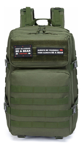 Mochila Tática Militar Impermeável Reforçada Grande Exercito Cor Verde-musgo