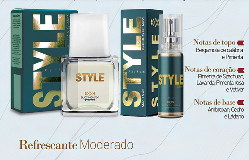 Perfume Style Buckingham Parfums Masculino 25ml Com 40% De Óleo De Essência Altos Padrões De Qualidade Com Ingredientes De Qualidade Premium Aromas S